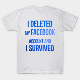 #DeleteFacebook T-Shirt